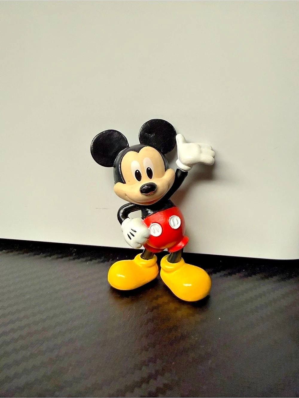 Disney Mickey Mouse Figure Black & Red Like New
